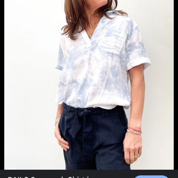 RAILS Savannah Cascade Womens‎ Blue/White Tie Dye Shirt - Picture 10 of 10